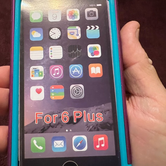 IPhone 6 Plus phone cover , pretty color kind of has a quilted look purple ! - Picture 2 of 2